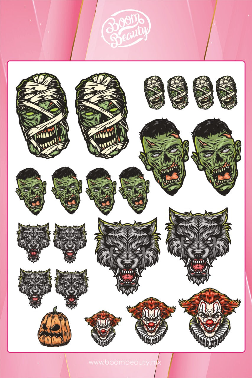 STICKERS EDICION HALLOWEEN - BOOM BEAUTY
