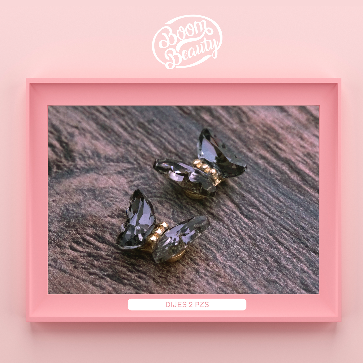 Dije - Mariposa Cristal (2pz)
