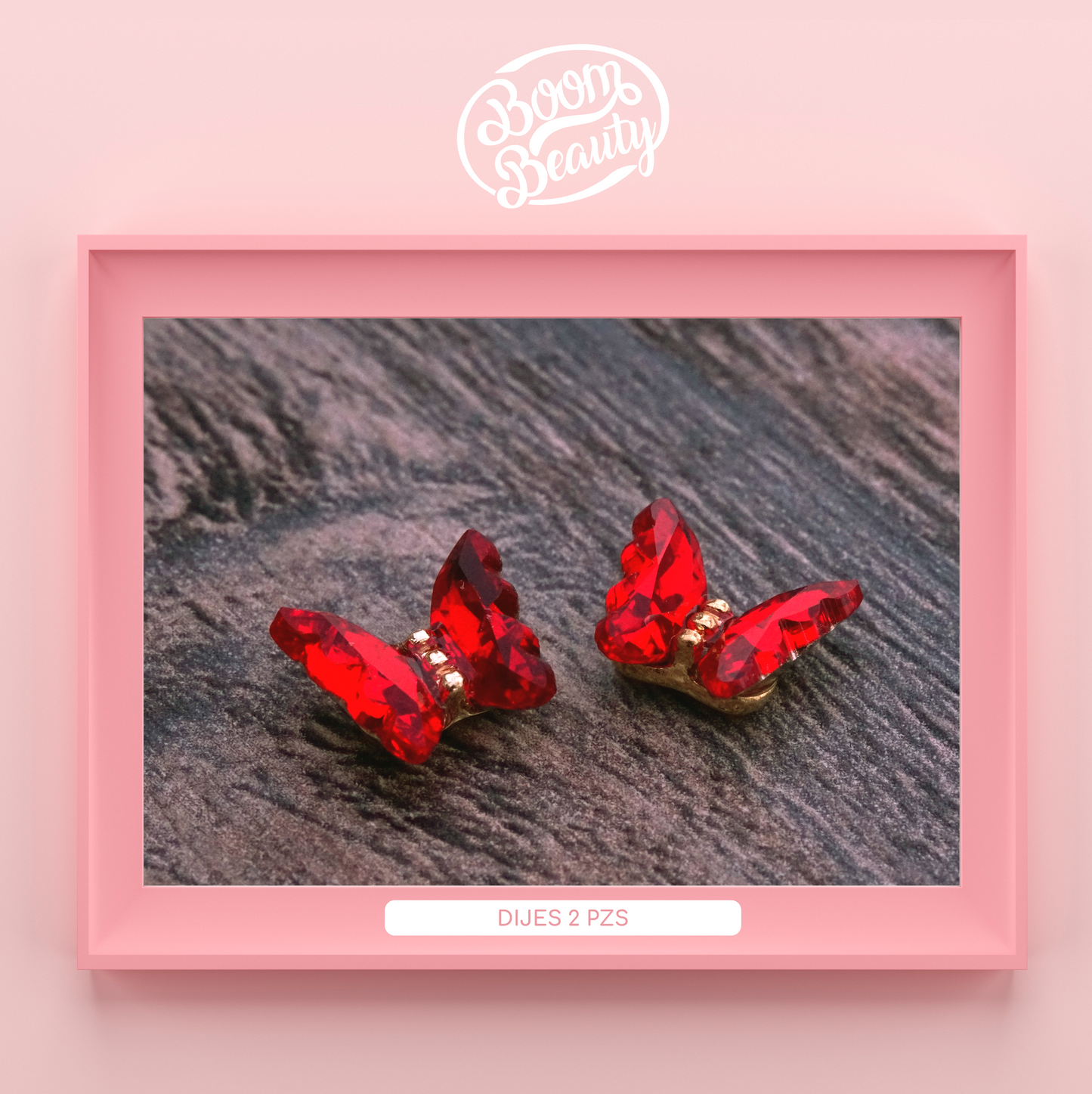 Dije - Mariposa Cristal (2pz)