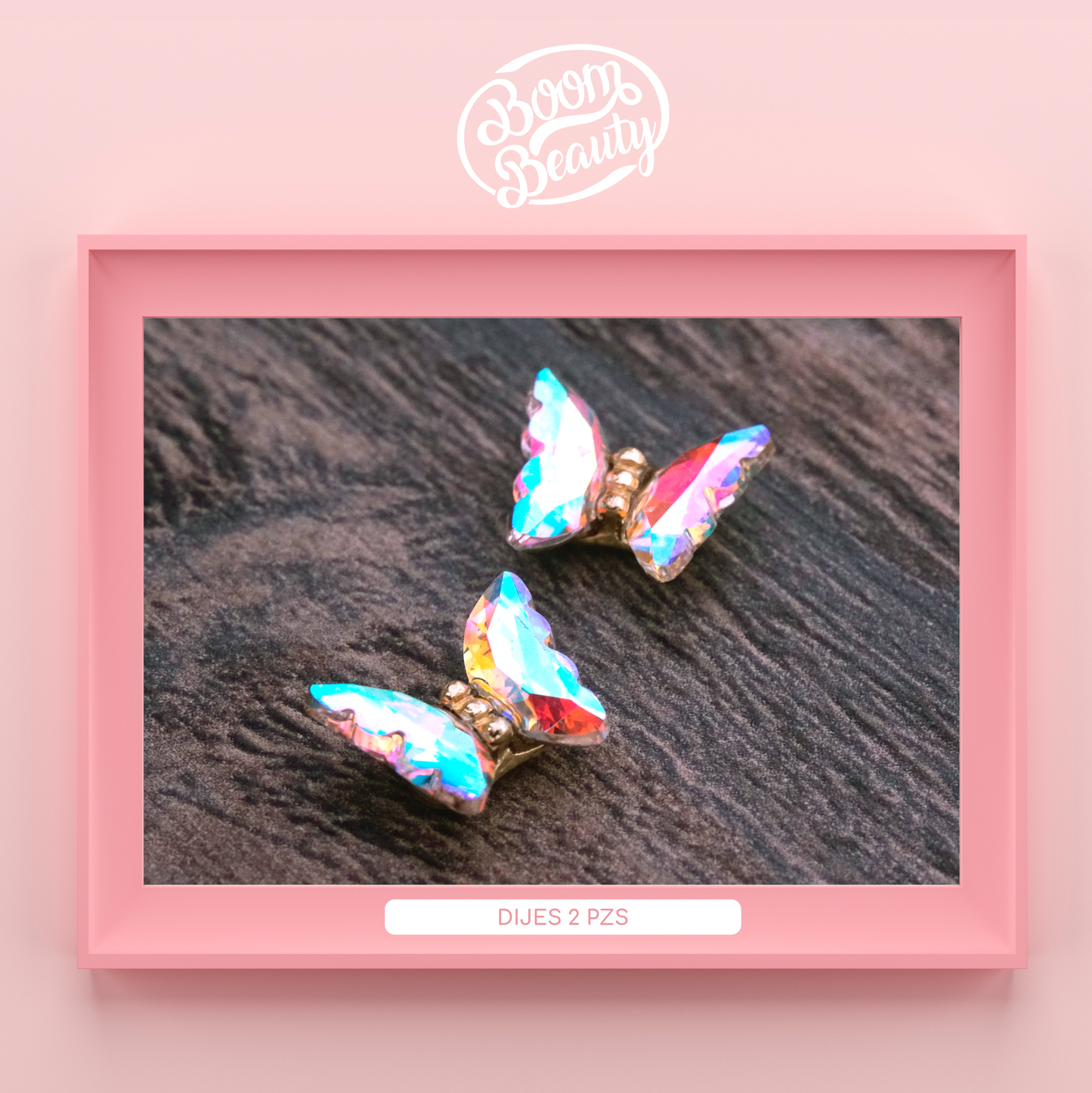 Dije - Mariposa Cristal (2pz)