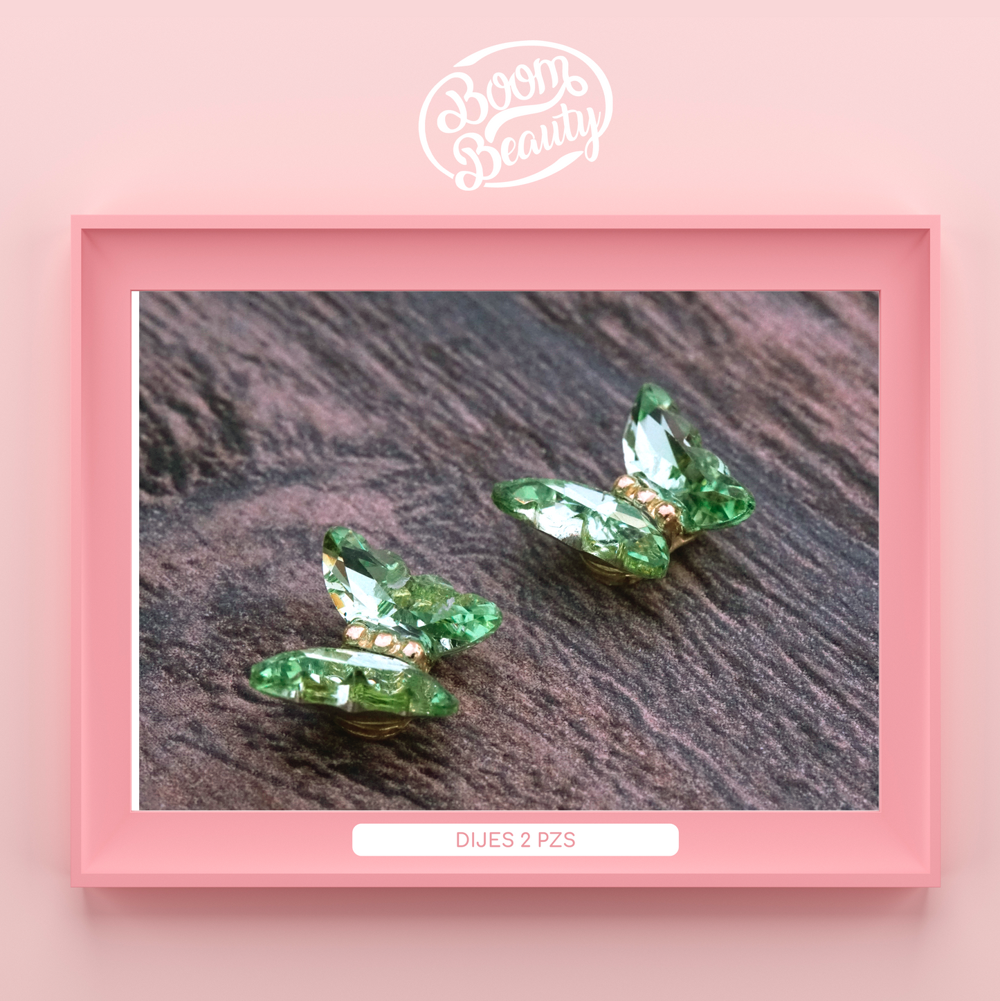 Dije - Mariposa Cristal (2pz)