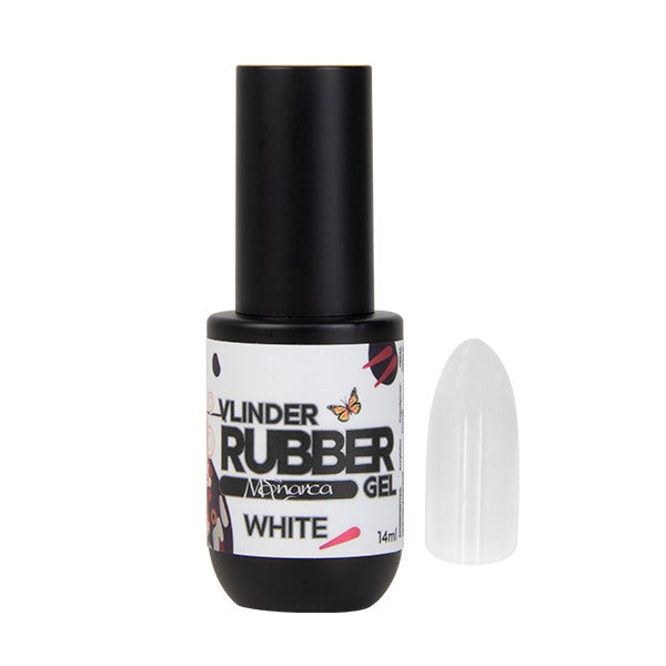 Rubber Gel Monarca Vlinder White 14ml