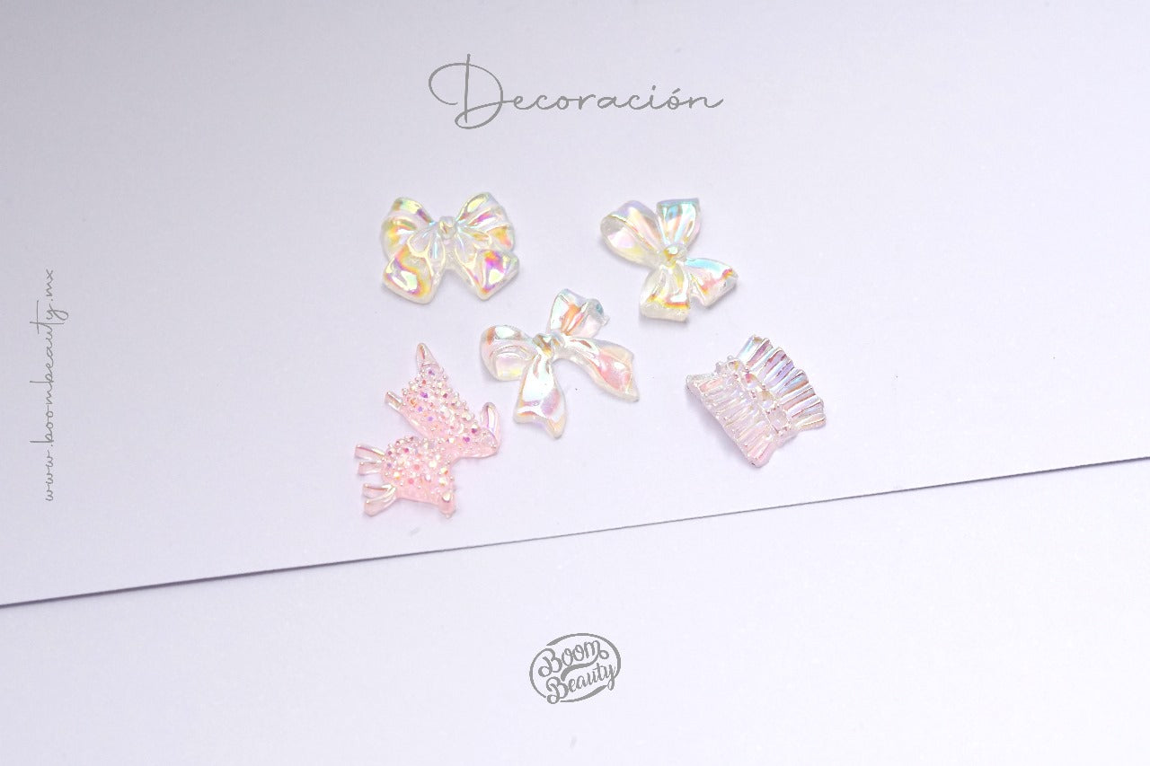 Dije - Moños Mix Aurora (5pzs)