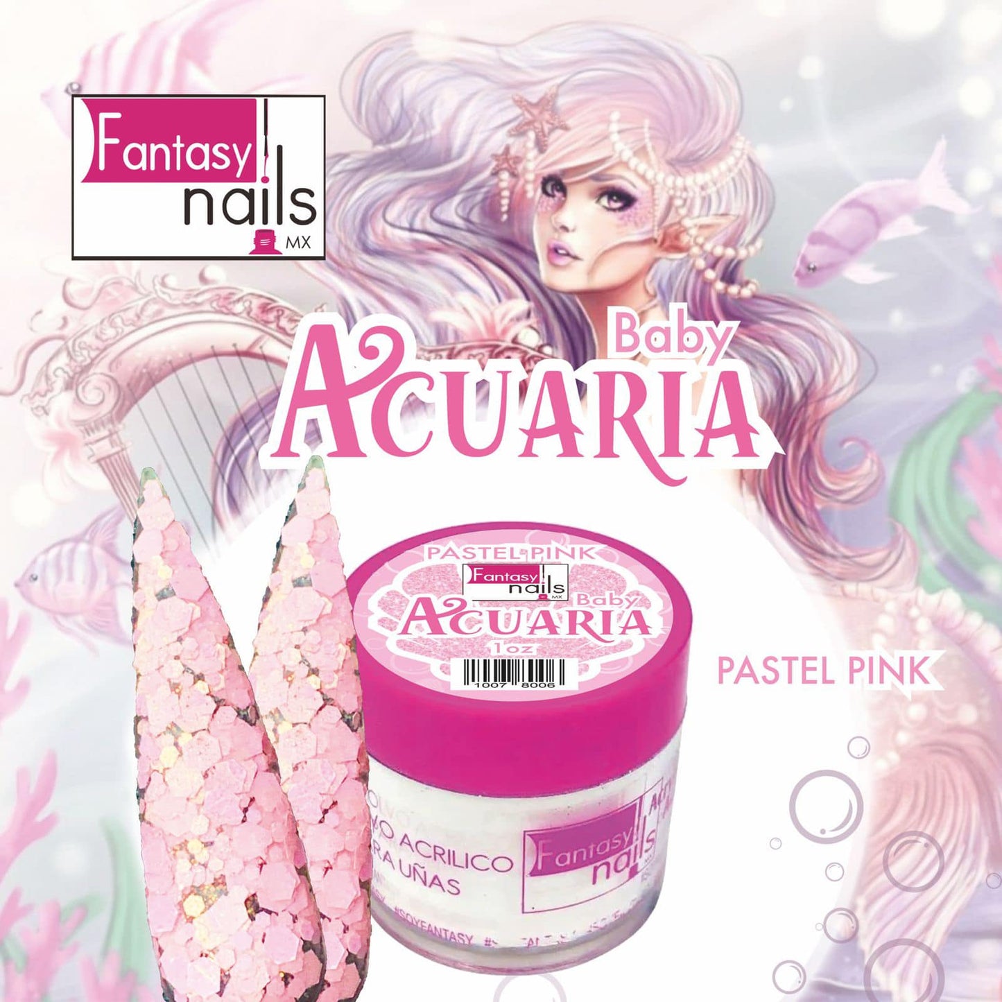 Acrilico Acuarias Baby - Pastel Pink
