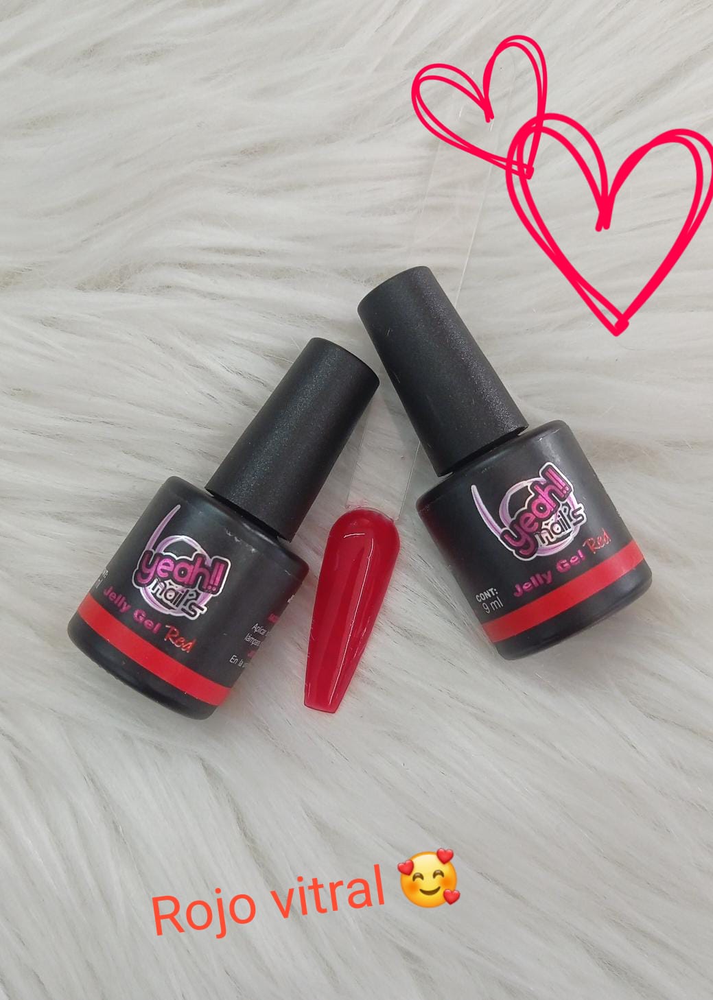 Gel vitral rojo 9ml