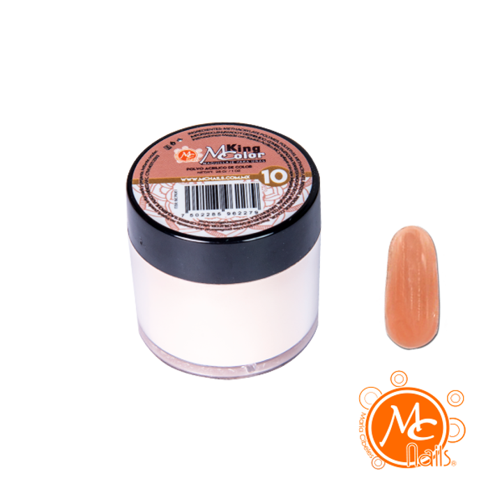 Mc - Polvo Acrilico King Color Maquillaje Para Uñas 1 Oz