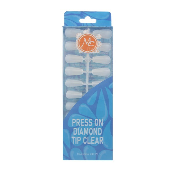 Tips Press on Diamond 240 pzs Cristal