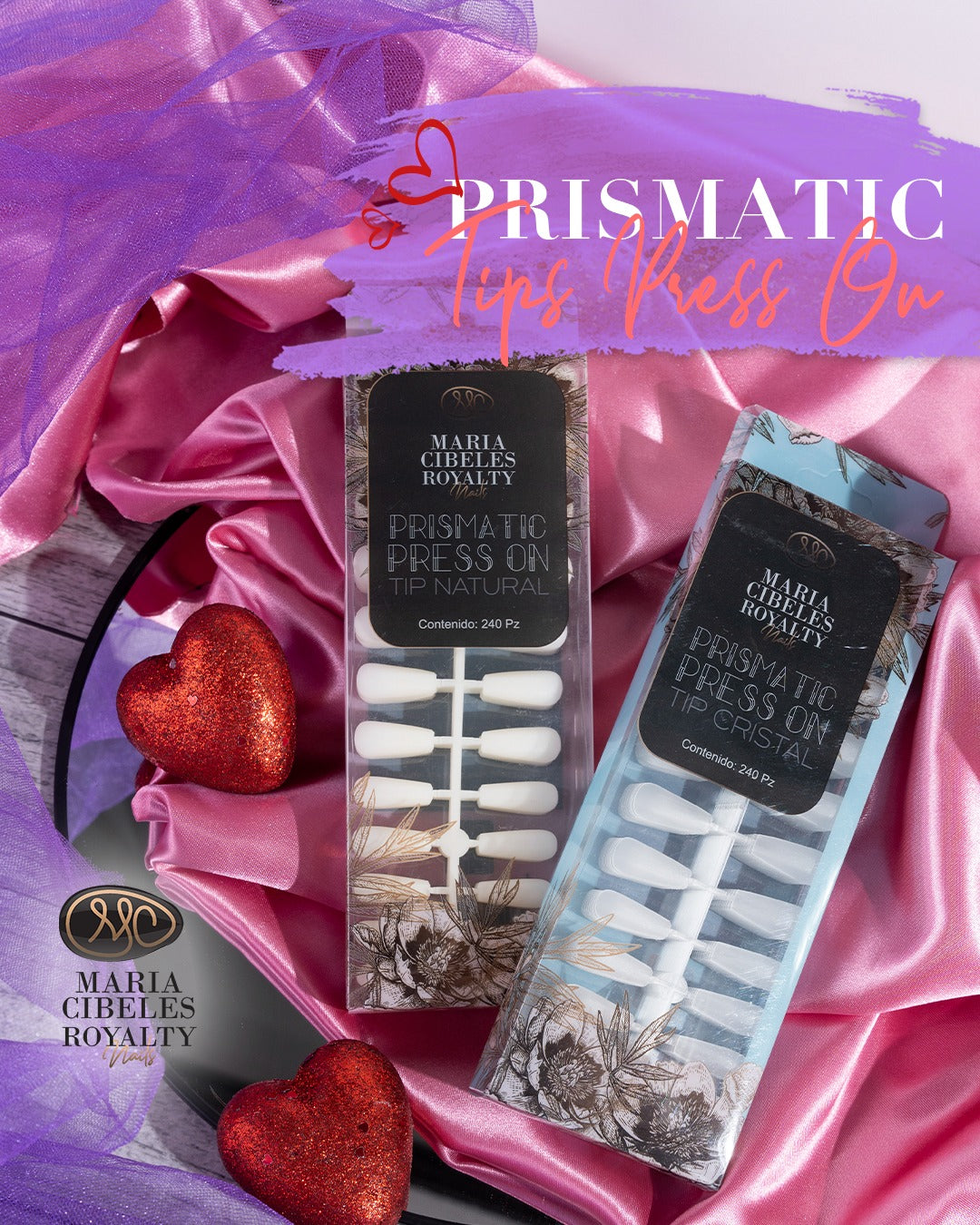 Tips Press On Prisma Cristal Mc Royalty