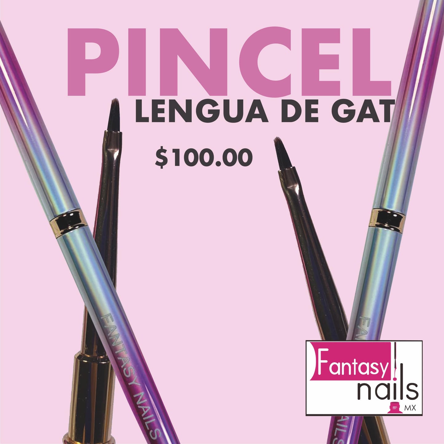 Pincel lengua de gato - Fantasy nails