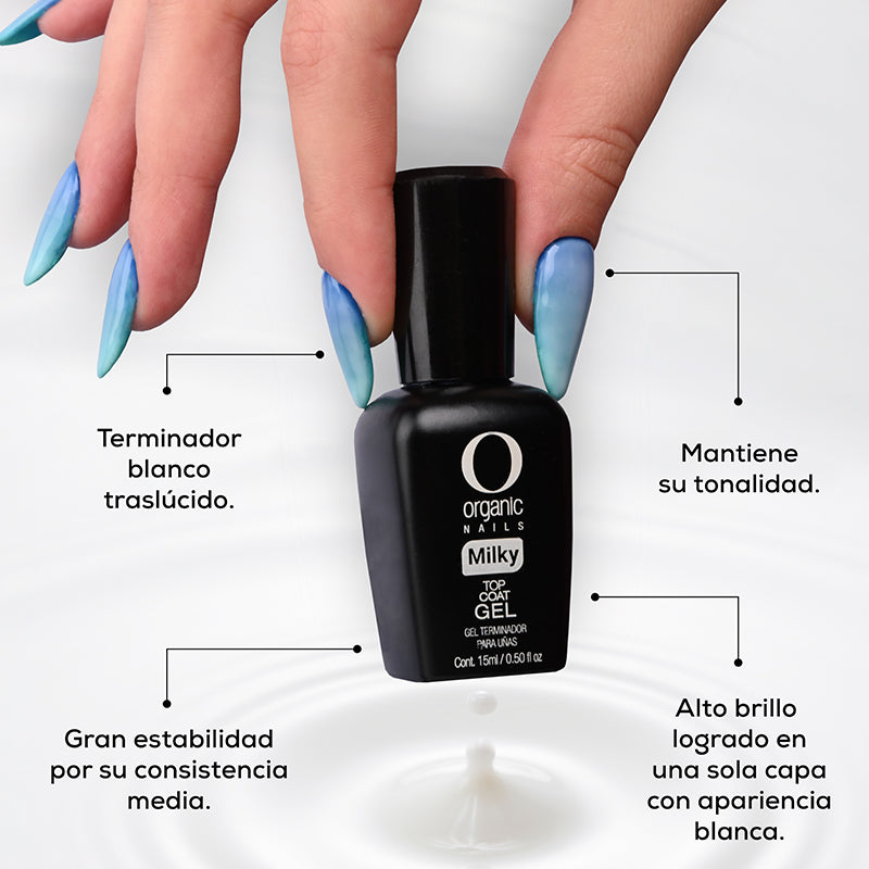 Top Coat Milky - Organic Nails