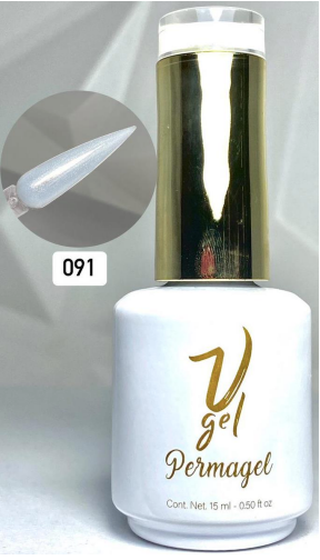 V Gel 15ml #91 Rubber Milk Glitter