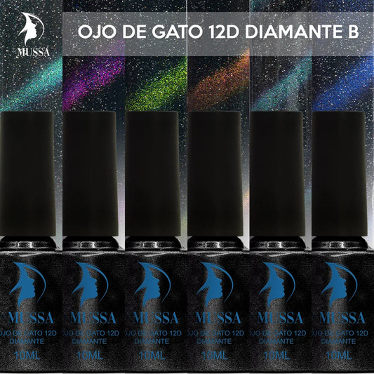 Gel ojo de gato DIAMANTE 12D - Gama B