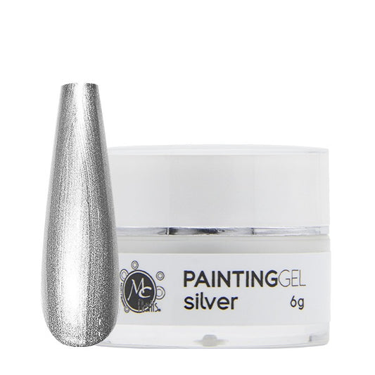 Mc Divine Painting gel Nail Ink Silver 6g