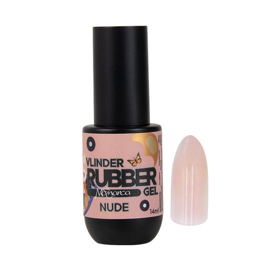 Rubber Gel Monarca Vlinder NUDE 14ml