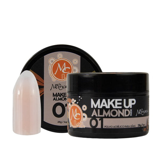 Polvo acrílico MONARCA MAKEUP 1 OZ ALMOND NUDE #1