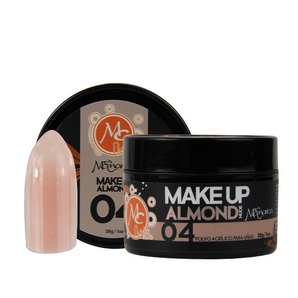 Polvo acrílico MONARCA MAKEUP 1 OZ ALMOND NUDE #4