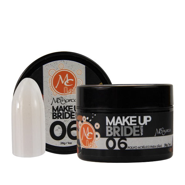 Polvo acrílico MONARCA MAKEUP 1 OZ BRIDE #6