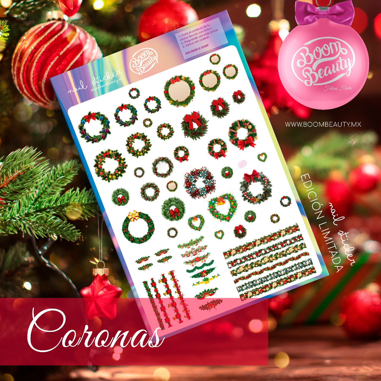 STICKERS EDICION CHRISTMAS BOOM BEAUTY