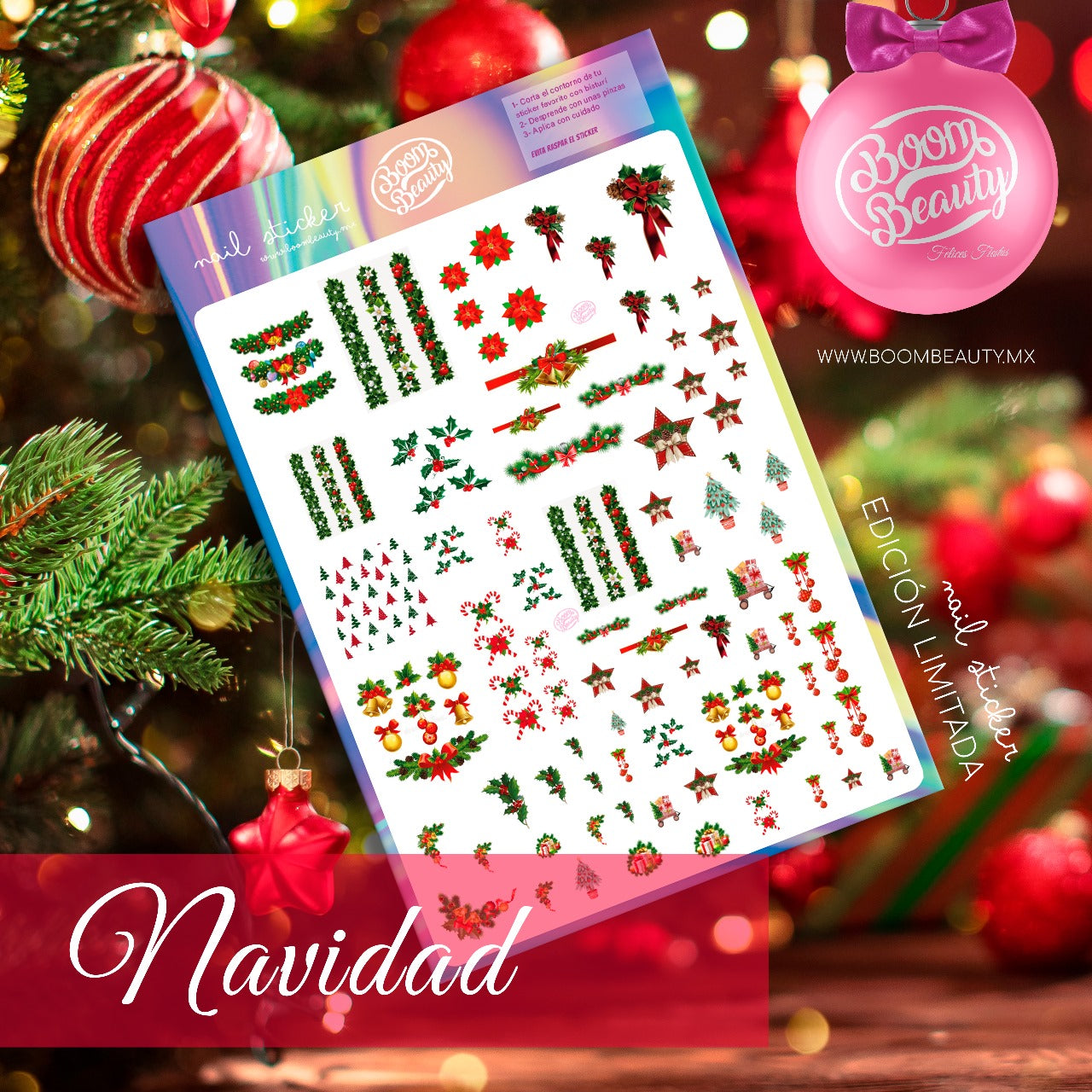 STICKERS EDICION CHRISTMAS BOOM BEAUTY