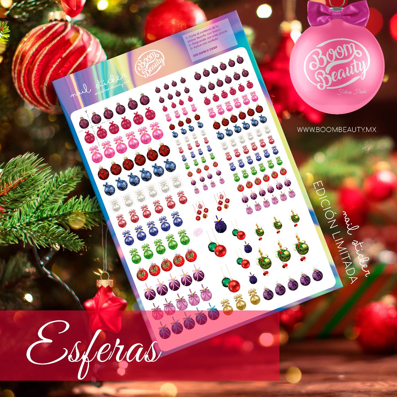 STICKERS EDICION CHRISTMAS BOOM BEAUTY