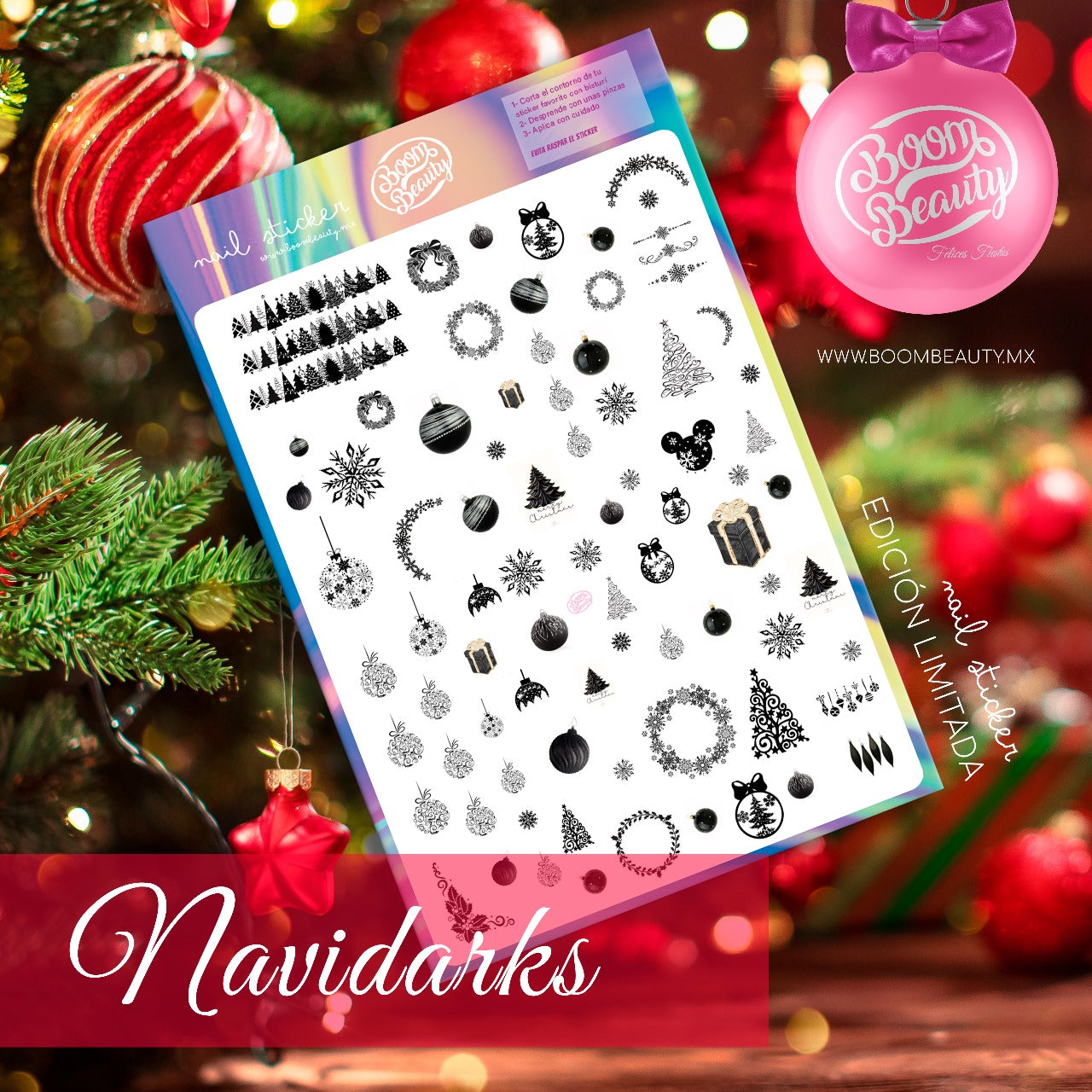 STICKERS EDICION CHRISTMAS BOOM BEAUTY
