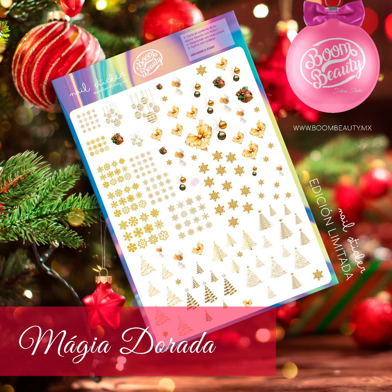 STICKERS EDICION CHRISTMAS BOOM BEAUTY
