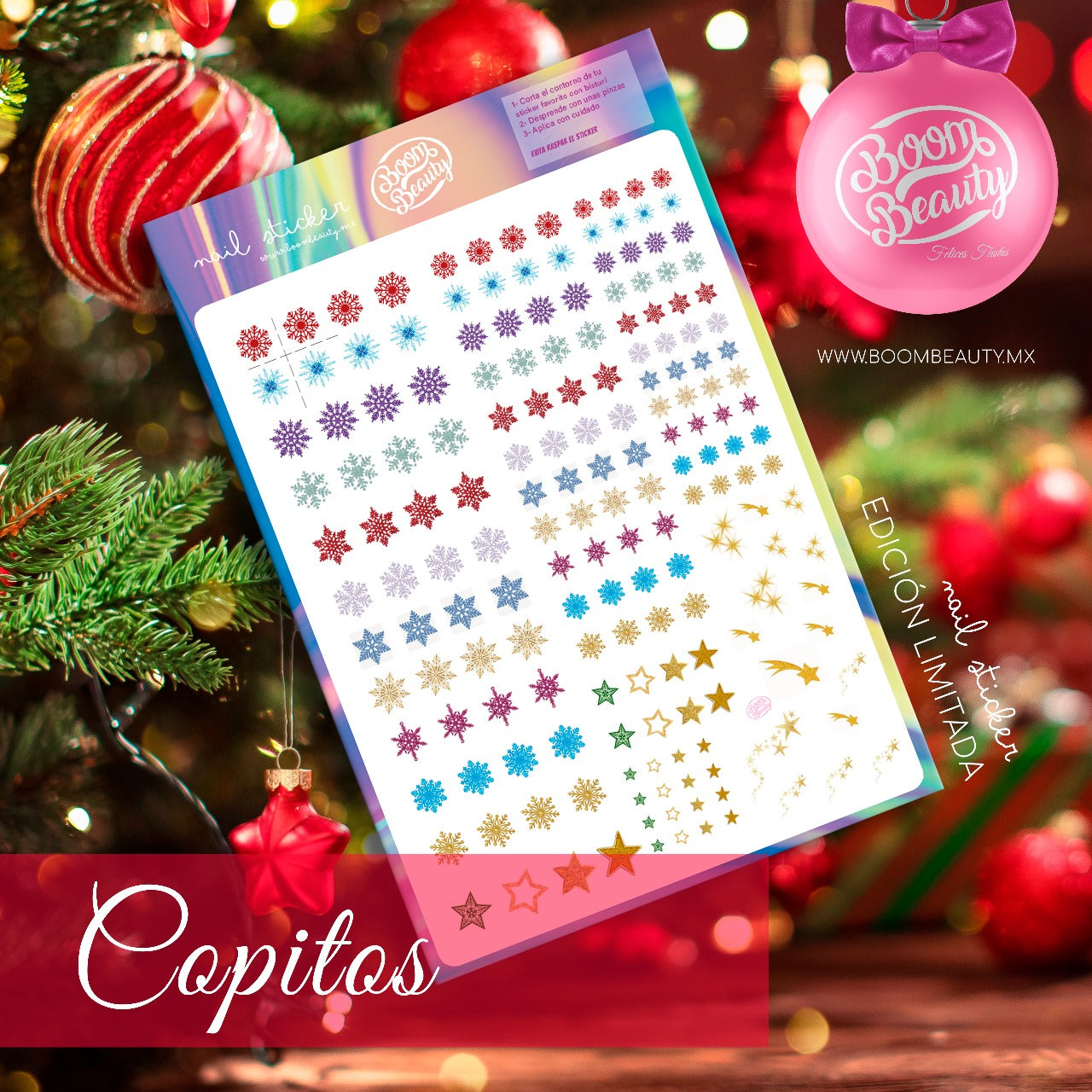 STICKERS EDICION CHRISTMAS BOOM BEAUTY