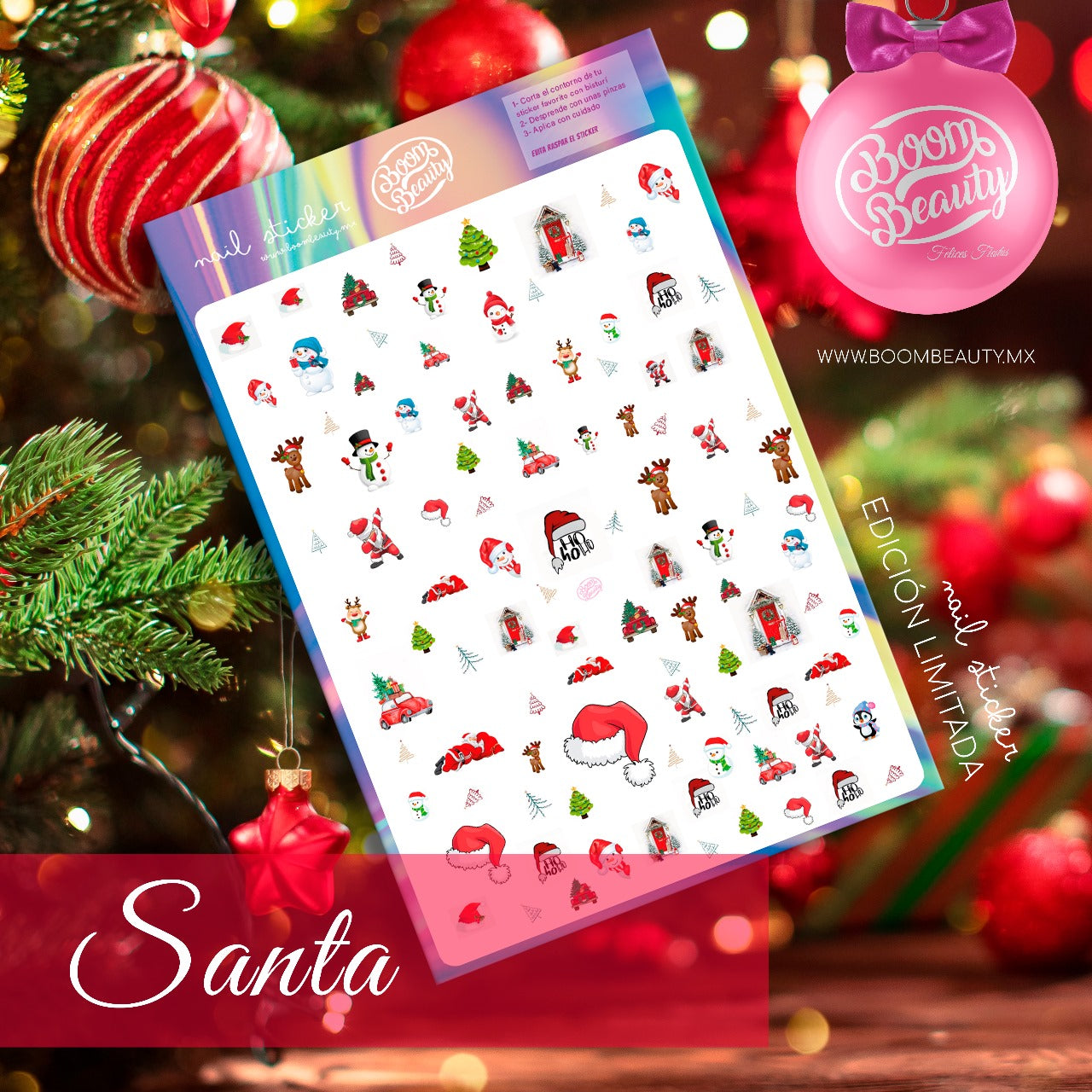 STICKERS EDICION CHRISTMAS BOOM BEAUTY