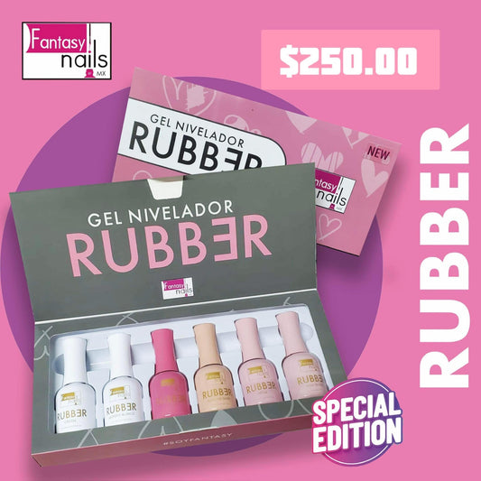 Coleccion Rubber Fantasy nails Edición Limitada (6 PIEZAS)