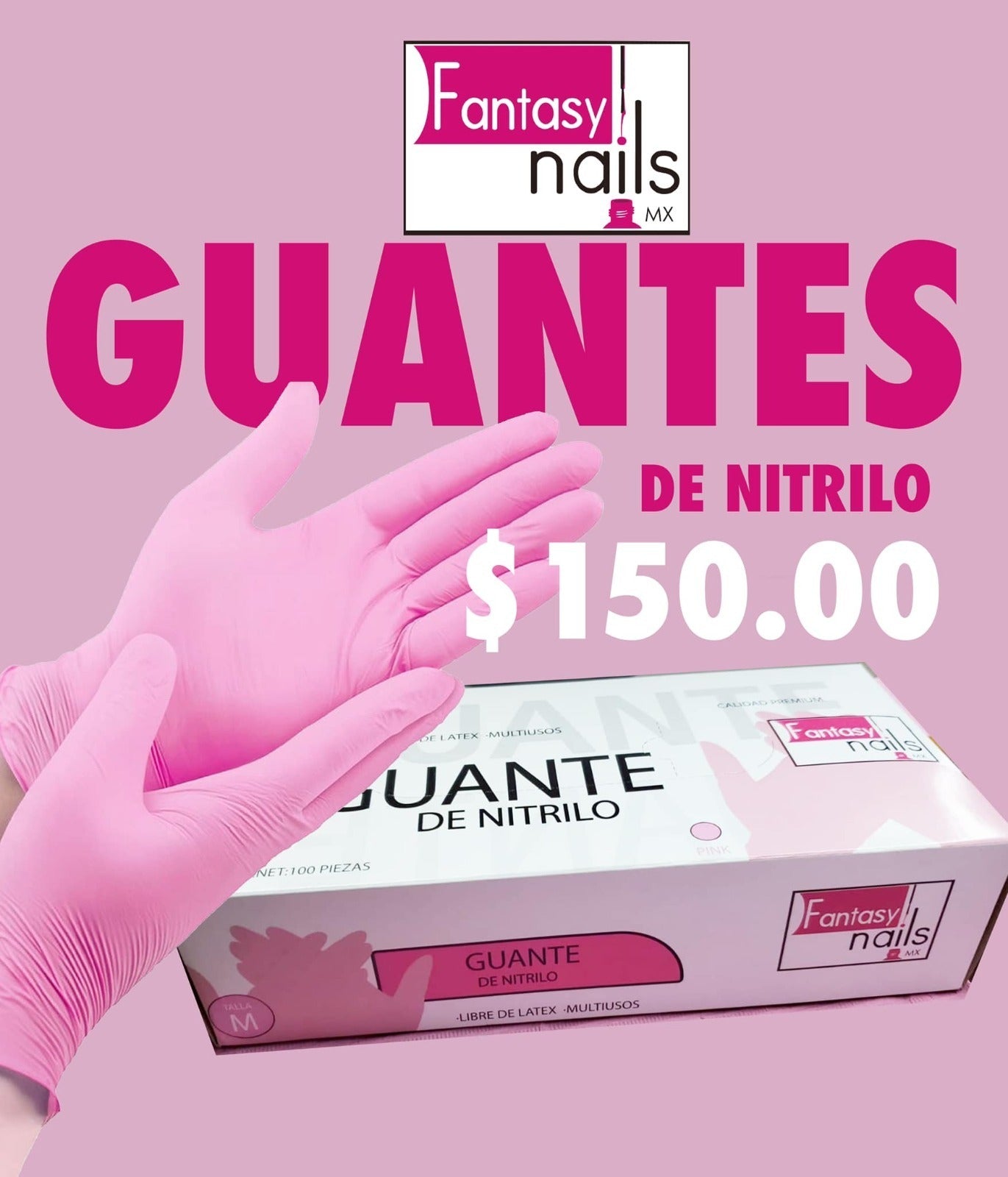 Caja de guantes de nitrilo Fantasy Nails