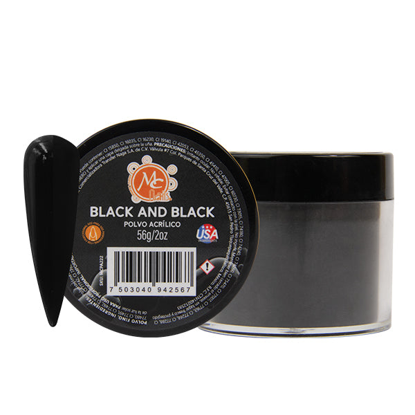 Polvo acrilico Black n black 2oz