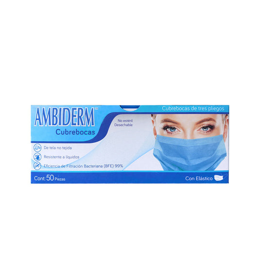 Caja de cubrebocas Ambiderm