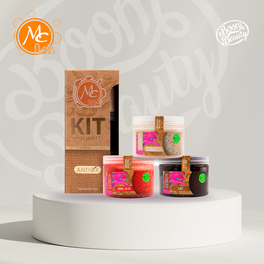 Kit De Exfoliantes 3pzs de 150gr c/u