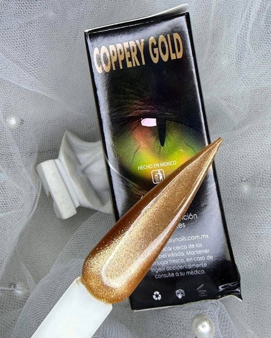 Gel Cat Eye Coppery Gold