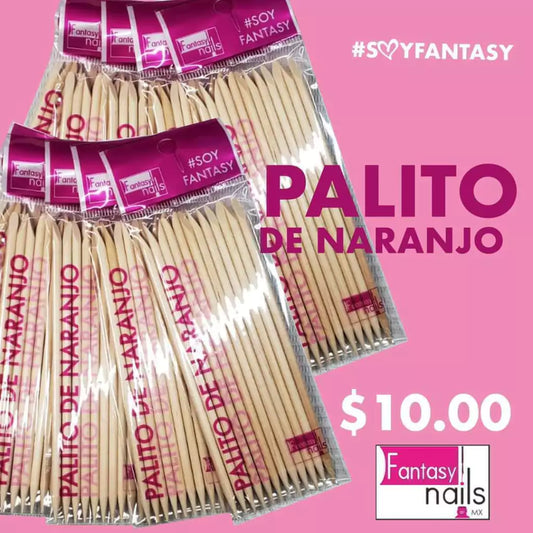 Palillos de naranjo fantasy nails
