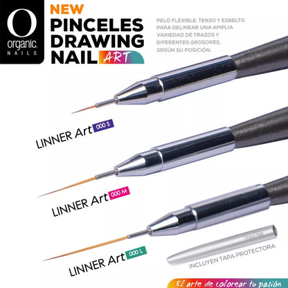 Pincel Linner Organic Nails