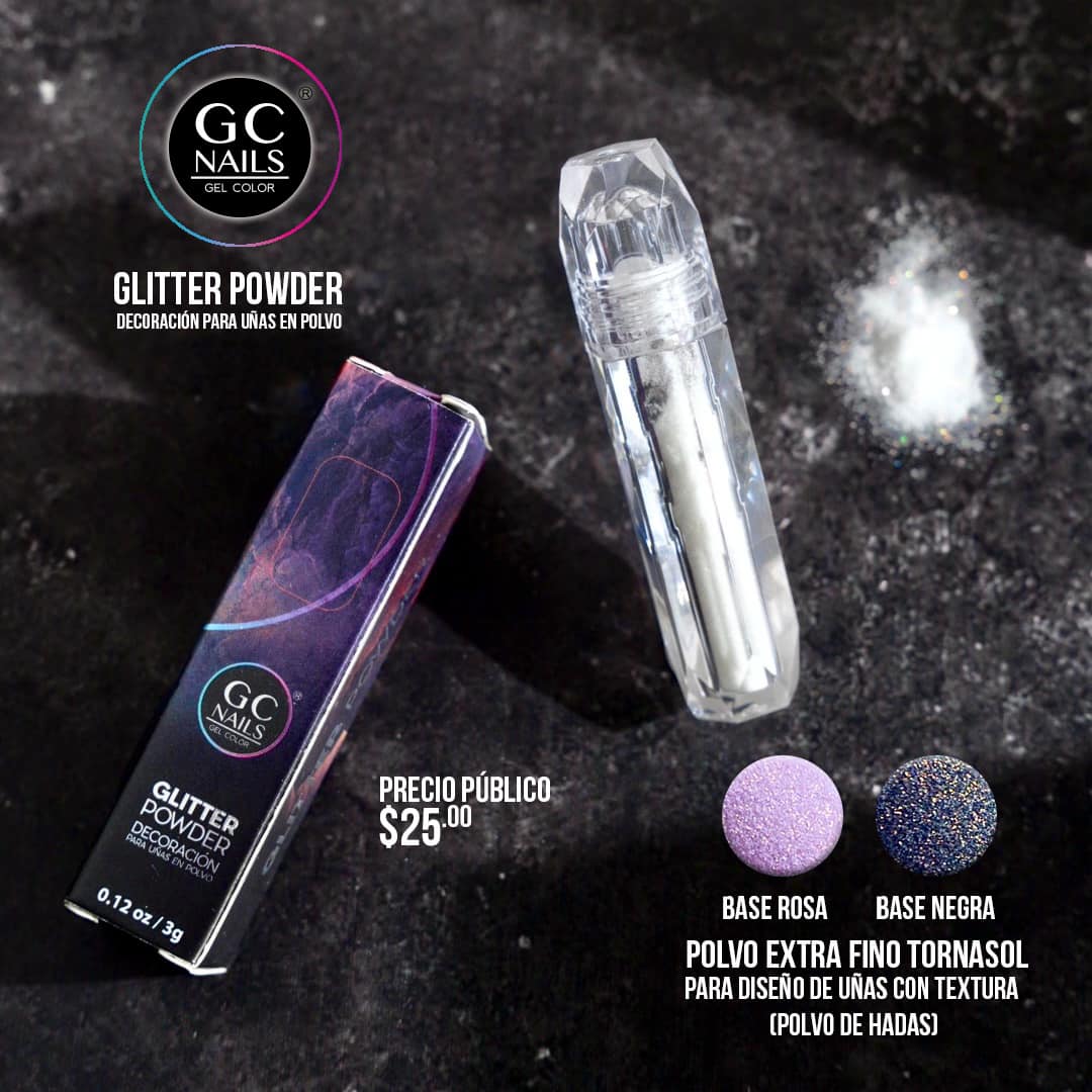 Glitter powder Polvo de hadas GC NAILS