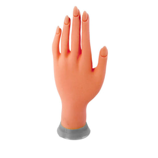 Mano de práctica con uña